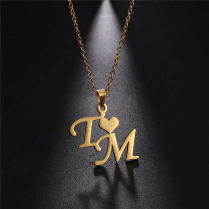 Custom Heart Name Necklace