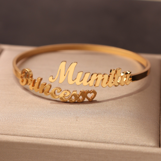 Amora Custom Name Cuff Bracelet