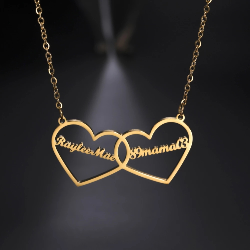 Custom Heart Name Necklace