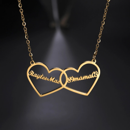 Custom Heart Name Necklace