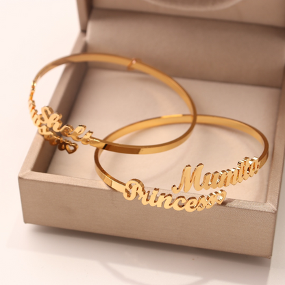 Amora Custom Name Cuff Bracelet