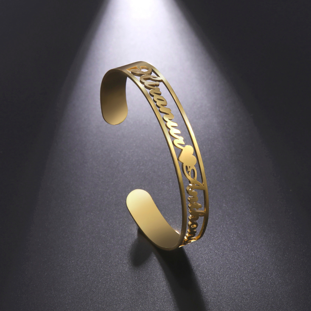 Oriva Custom Name Cuff Bracelet