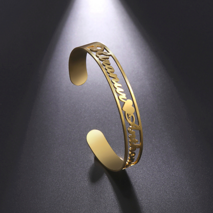 Oriva Custom Name Cuff Bracelet