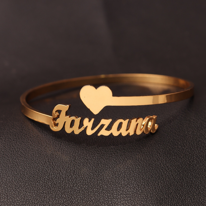 Amora Custom Name Cuff Bracelet