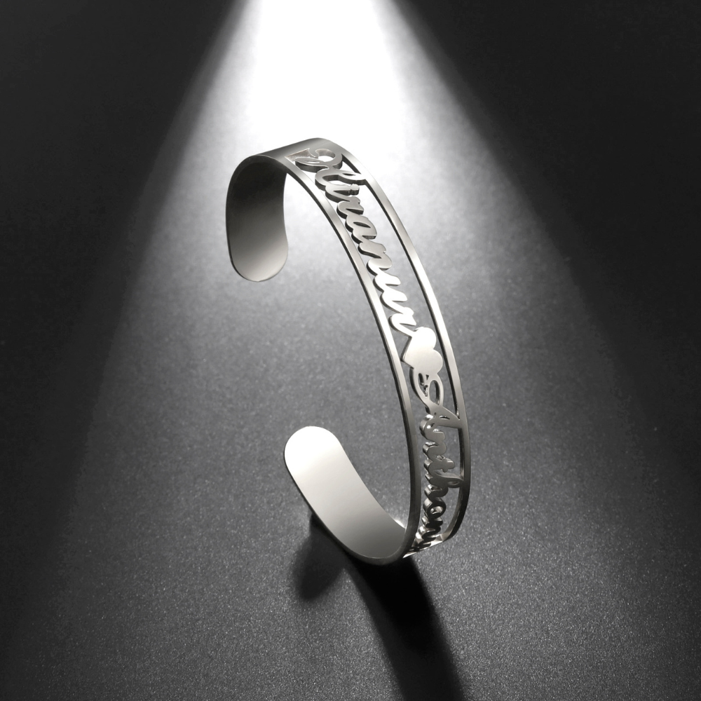 Oriva Custom Name Cuff Bracelet