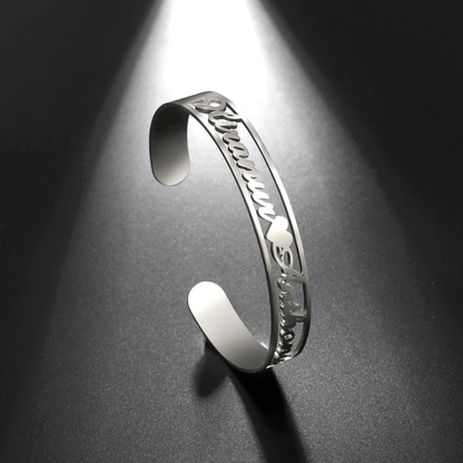 Oriva Custom Name Cuff Bracelet