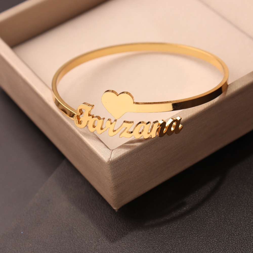 Amora Custom Name Cuff Bracelet