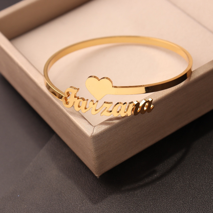 Amora Custom Name Cuff Bracelet