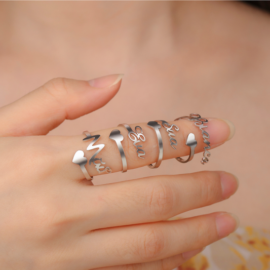 Eloria Double Name Ring