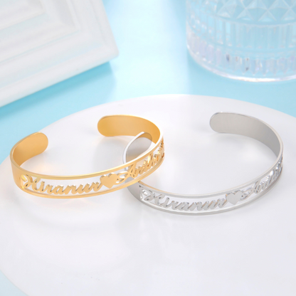 Oriva Custom Name Cuff Bracelet