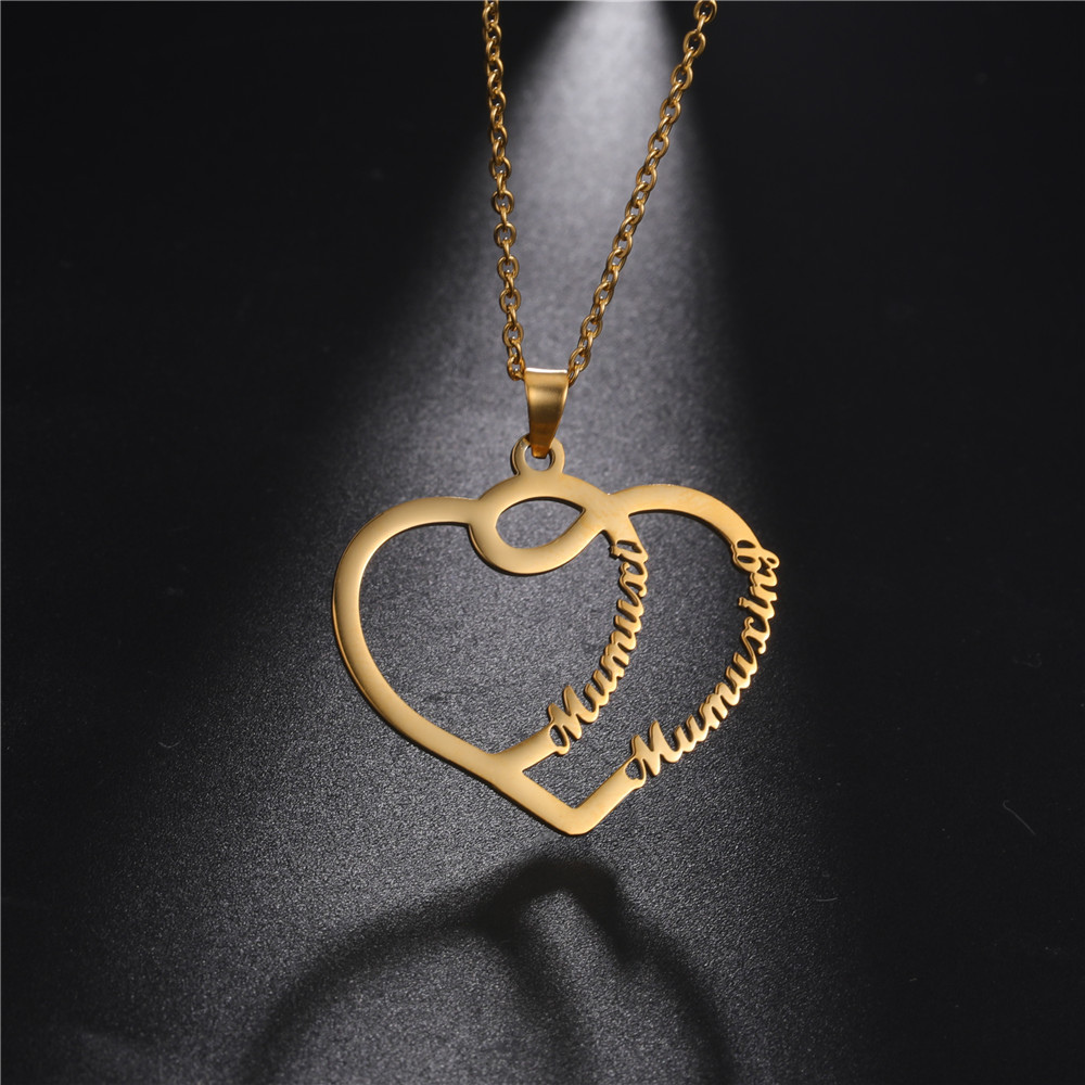 Custom Heart Name Necklace