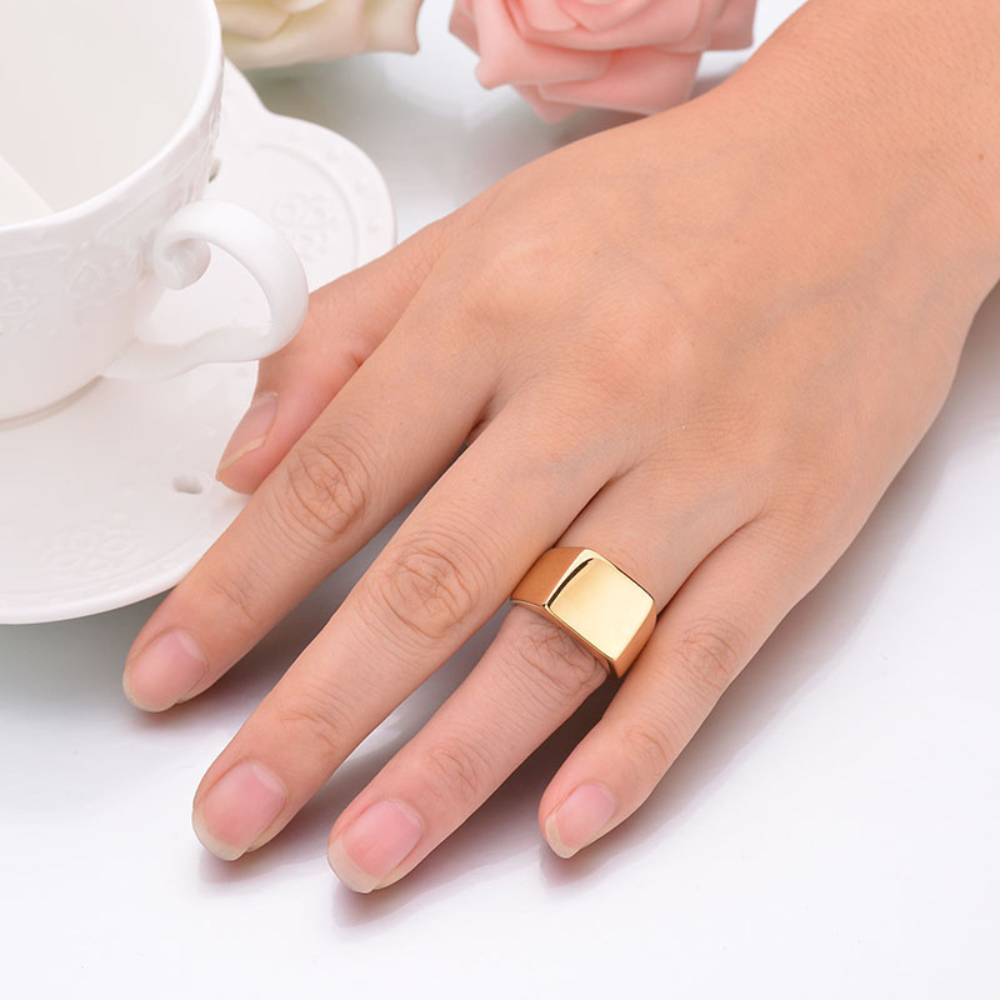 Custom Engraved Signet Ring