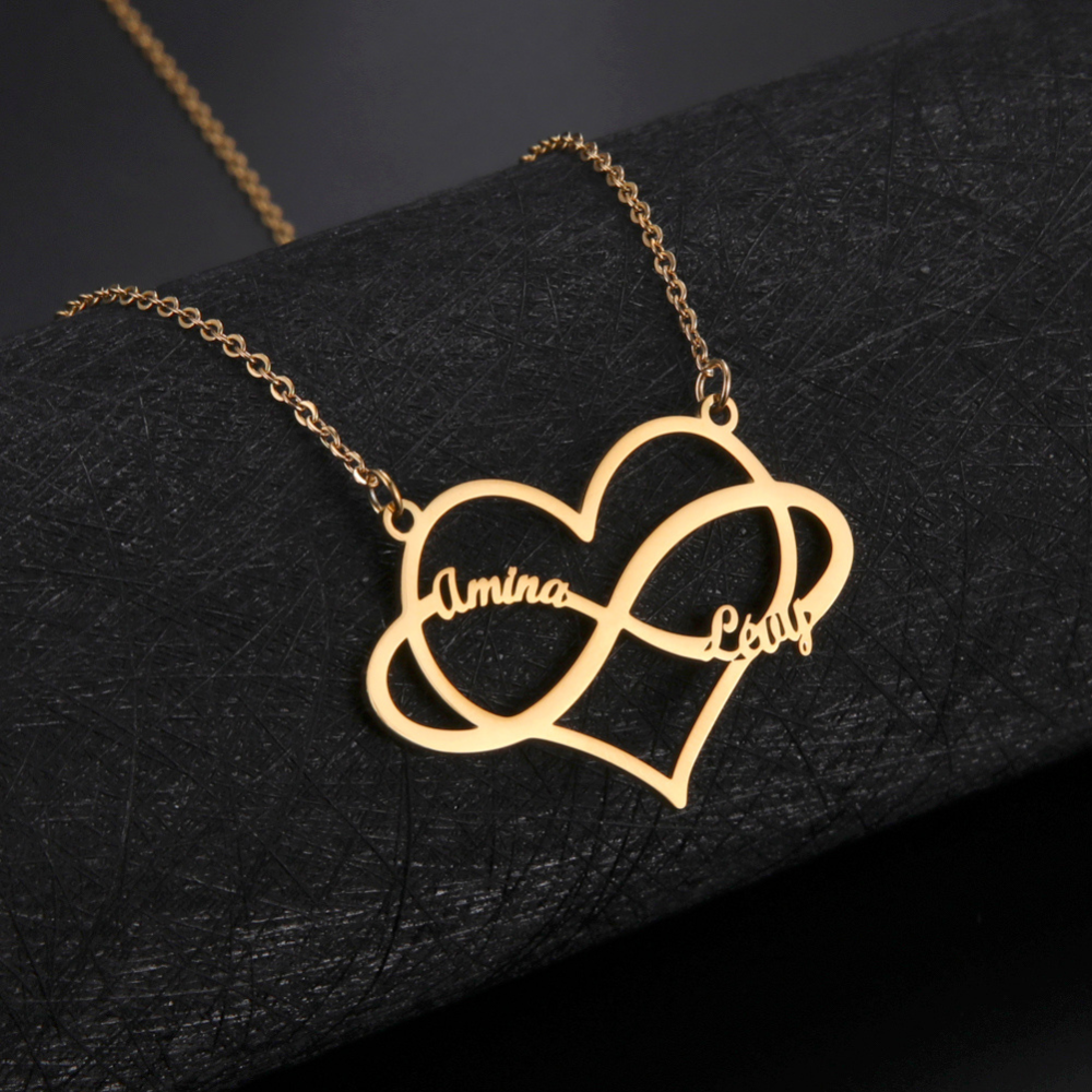 Custom Heart Name Necklace