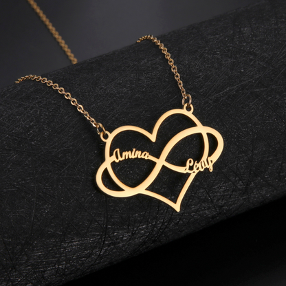 Custom Heart Name Necklace