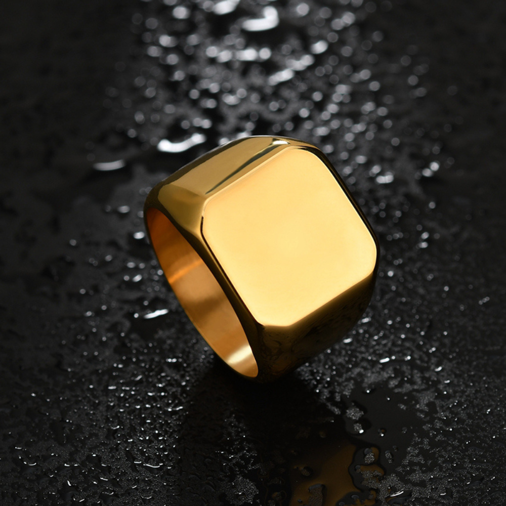 Custom Engraved Signet Ring